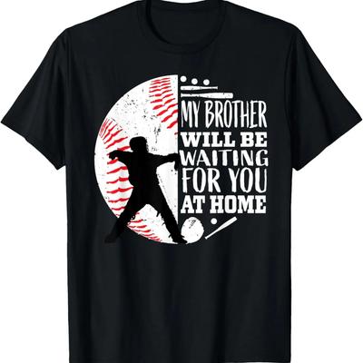 Cool Baseball Catcher Brother Big Bro Sister Quote Graphic T-Shirt