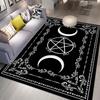 VIKAMA Large Five-Pointed Star Moon Area Mat - Anti-Slip, Machine Washable, Living Room Coffee Table Blanket For Home Decoration