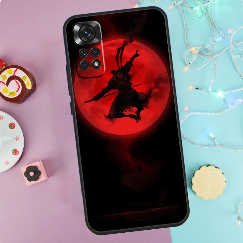 Japan The Samurai Ninja Case For Xiaomi Redmi Note 14 Pro 9 10 11 12 13 9S 10S 11S 12S Redmi 14C 10C 12C 13C Cover