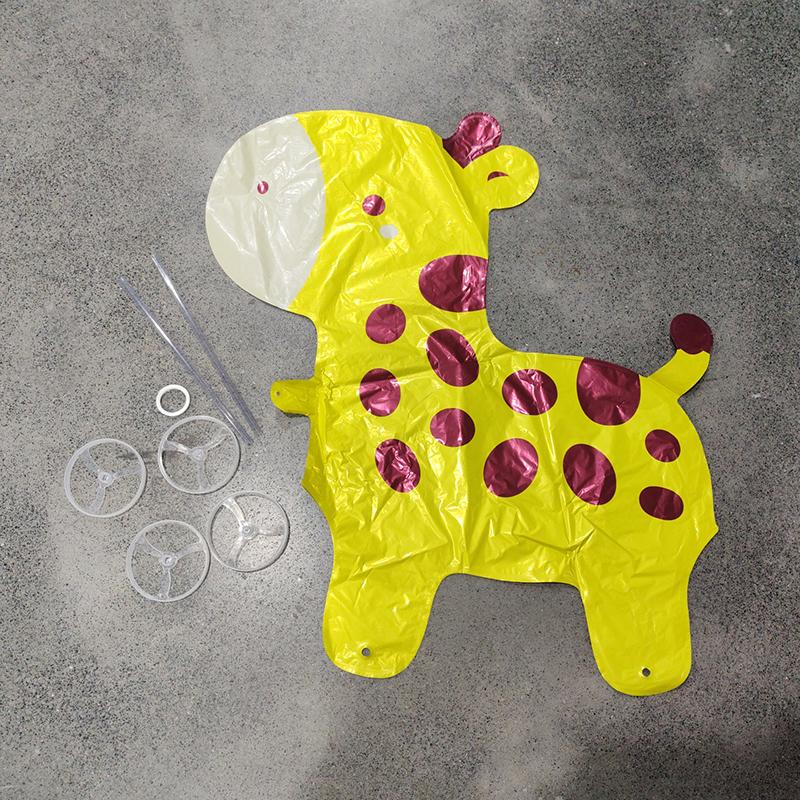 Stand-Up Elephant 4D Balloon with Wheel for Kids Birthday Decorations