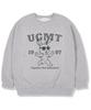 UNION GARMENTS The Run Rabbit Fleece-Lined Oversized Sweatshirt Gray