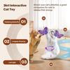 Cat Toys for Indoor Cats 3in1 Interactive Toy with Fluttering Butterfly Led Light Automatic Cat Toy for Bored Indoor Kitten Adult Cats USB
