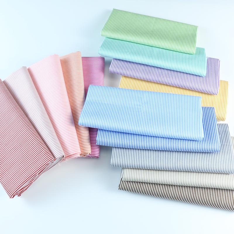 160cm*50cm 1mm Fruit Color Striped Cotton Fabric for Kindergarten Bedding Printed Twill Quilt Cloth