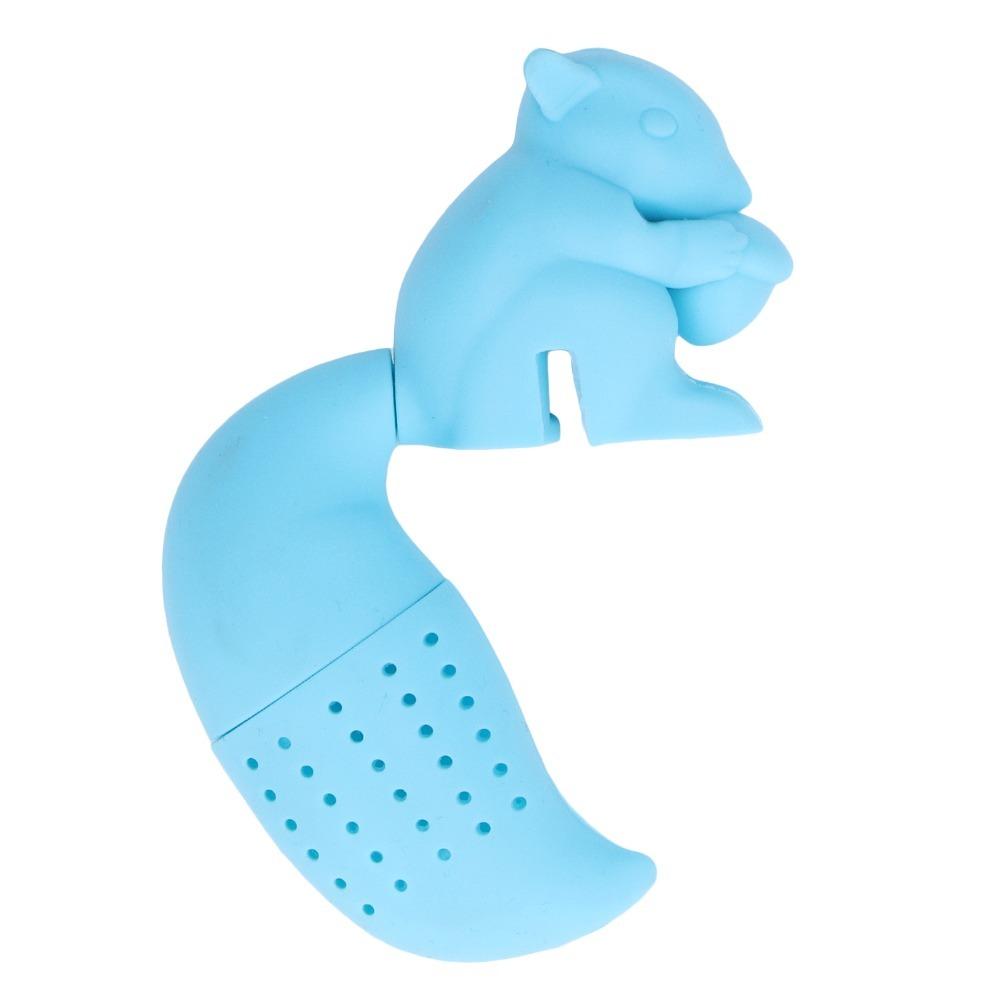 Food Grade Squirrel Tea Infuser Squirrel Shape Silicone Tea Strainer Tea Brewing