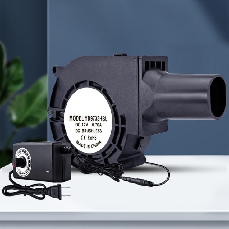 97mm High Performances BBQ Blower Cooling Fan 12V With Speed Control For Fast Charcoal Start And Versatile Ventilation