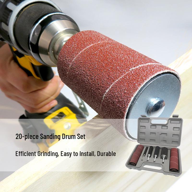 20-Piece Sanding Band Set for Electric & Hanging Grinders - For Wood & Metal Polishing