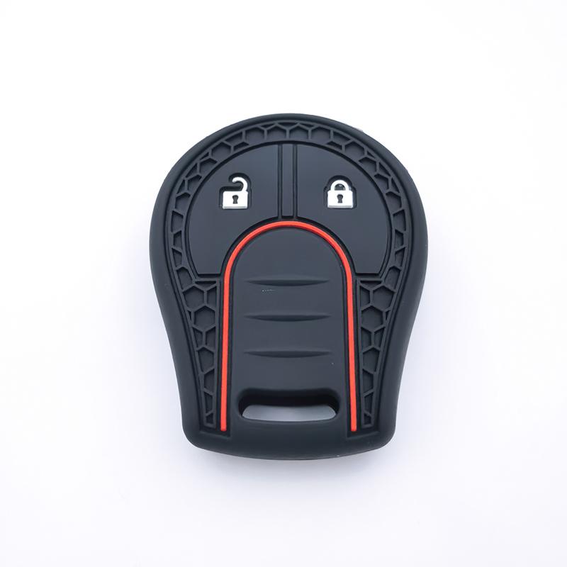 

Keychain For Nissan Note Micra Juke Qashqai Tiida X-Trail Cube Silicone Remote Key Case Fob Shell Cover Skin Holder 2 Button