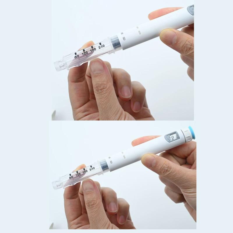 1Pcs Plastic 5Mg 10Mg Injection Disposable Injection Pen 60U Dose-Adjustable For Safe Body Care