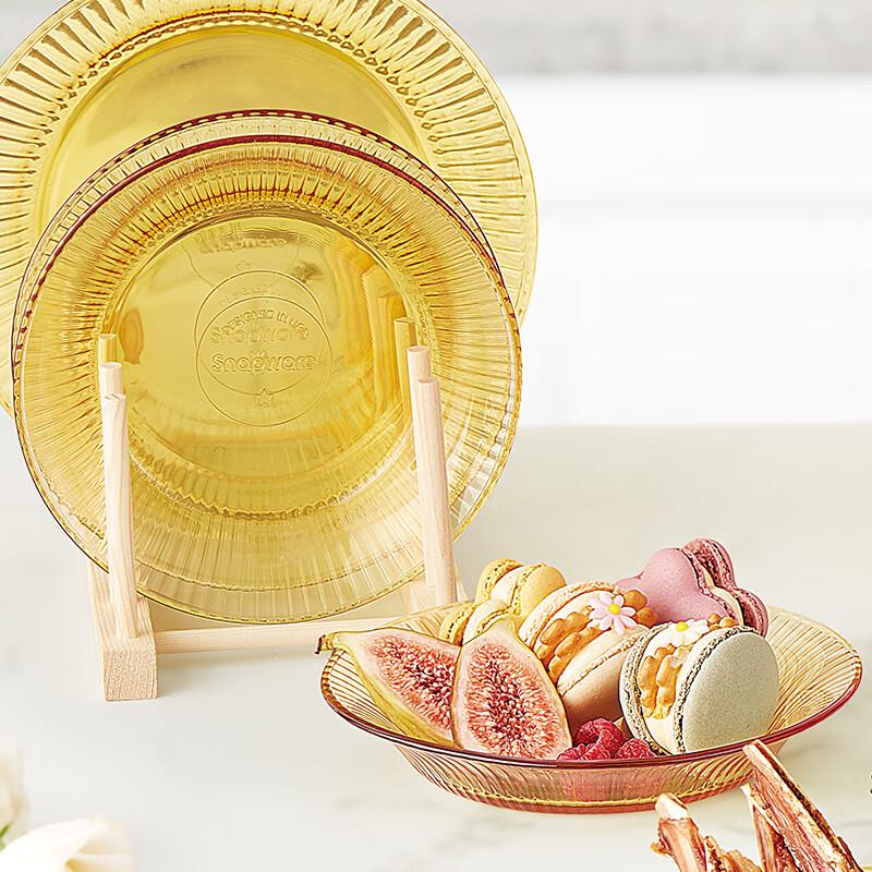 Snapware Jing Zun Glass Deep Plate Set