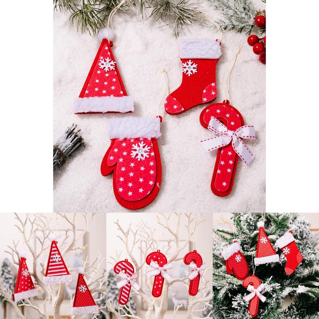Cozy Red Snowflake Christmas Decorations Plush Tree Hangings For Festive Celebrations
