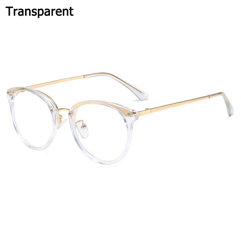 Women Vision Care Round Frame Anti-UV Blue Rays Glasses Computer Goggles Eyewear Eyeglasses
