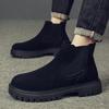 Autumn and Winter Martin Boots Men's High-top Autumn New Korean Version of Matte Leather Chelsea Boots Men's Breathable Mid-top Cigarette Boots