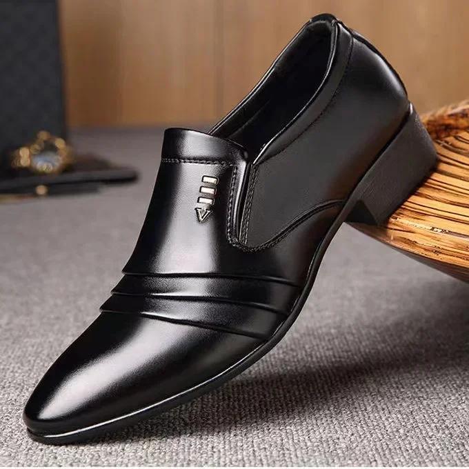 Fashion Men Dress Shoes Men Spring Wedding Fashion Office High Quality Leather Comfy Business Man Formal Shoes 2024 Men Shoes