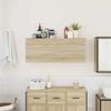 VidaXL Wall-mounted Bathroom Cabinet Sonoma Oak 100x25x40cm Engineered Wood 860105