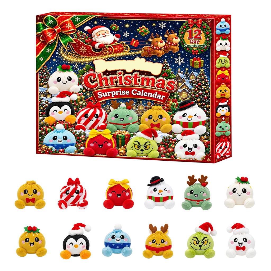 12 Days of Christmas Plush Bun with Memory Foam Design for Holiday Collection