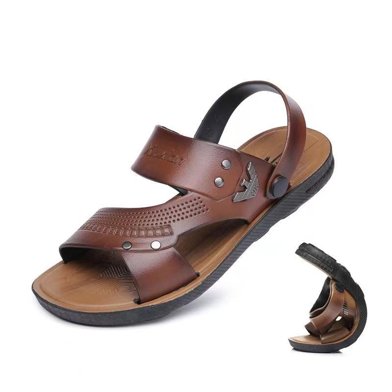 Men's Non-slip High-quality Casual Sandals Korean Style Beach Dual-use Slippers Summer Lightweight Hollow Breathable Sandals