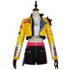 Edgy Streetwear Cosplay Costume For Women - Halloween Outfit For Stage Performance, Festival & Party Wear