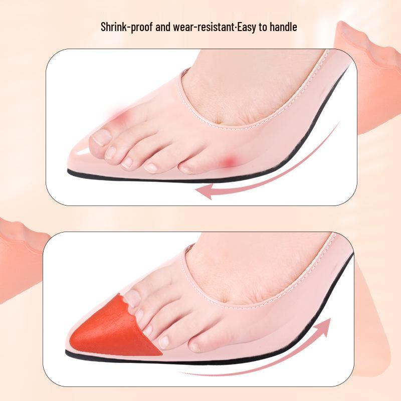 Thickened Soft Anti-Wear Toe Filler for Men & Women - Adjustable Half Insole for High Heels, Pointed & Round Toes