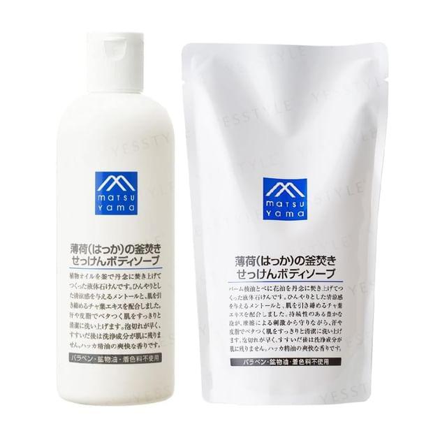 matsuyama - M-mark Light Mint Kettle-Fired Body Soap 370ml Refill