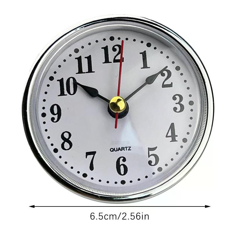 1Pcs Classic Clock Craft Quartz Movement Dia.65mm Round Clocks Insert Roman Number Little Clock Arabic Numbers Wall Decor