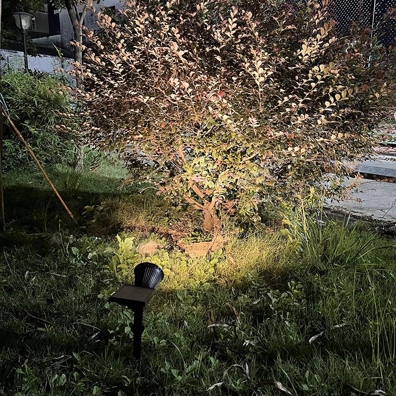 4-LED Colorful Solar Landscape Spotlight