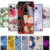 3D Blumen Hülle Für Realme 15T 5G Hüllen 15 T Coque 6.57" Prägung Schwarzes Silikon Weiche Rückseite Abdeckungen Für Realme 15T 2025 Hülle Fundas