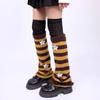 Polainas Punk para Mulheres Fofas Estrela Tricotadas Flare Longas para Botas com Meias Acima do Joelho Conjunto Roupa de Inverno Outono