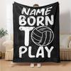 Custom Name Volleyball Theme Printed Blanket - Perfect for Couch, Bed, Travel & Outdoor Use | Machine Washable, Cozy & Durable.