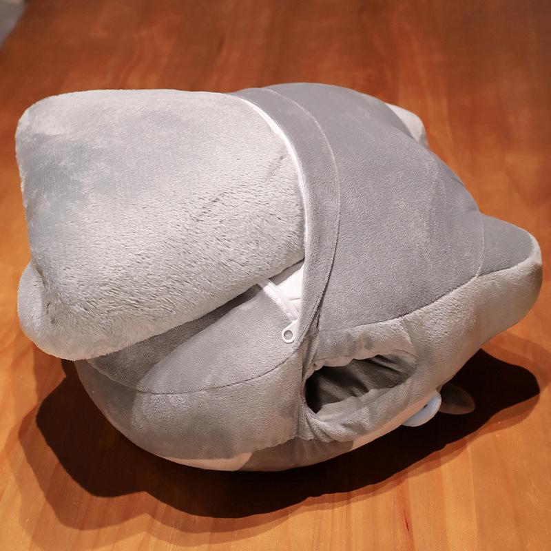 Cute Cat Three-In-One Throw Pillow Blanket Office Lunch Break Pillow Hand Warmer Air Conditioner Blanket Foldable Small Blanket