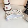 2025 Girls' Embroidered Solid Color Grid Shoulder Bucket Bag - Fashionable Outdoor Crossbody