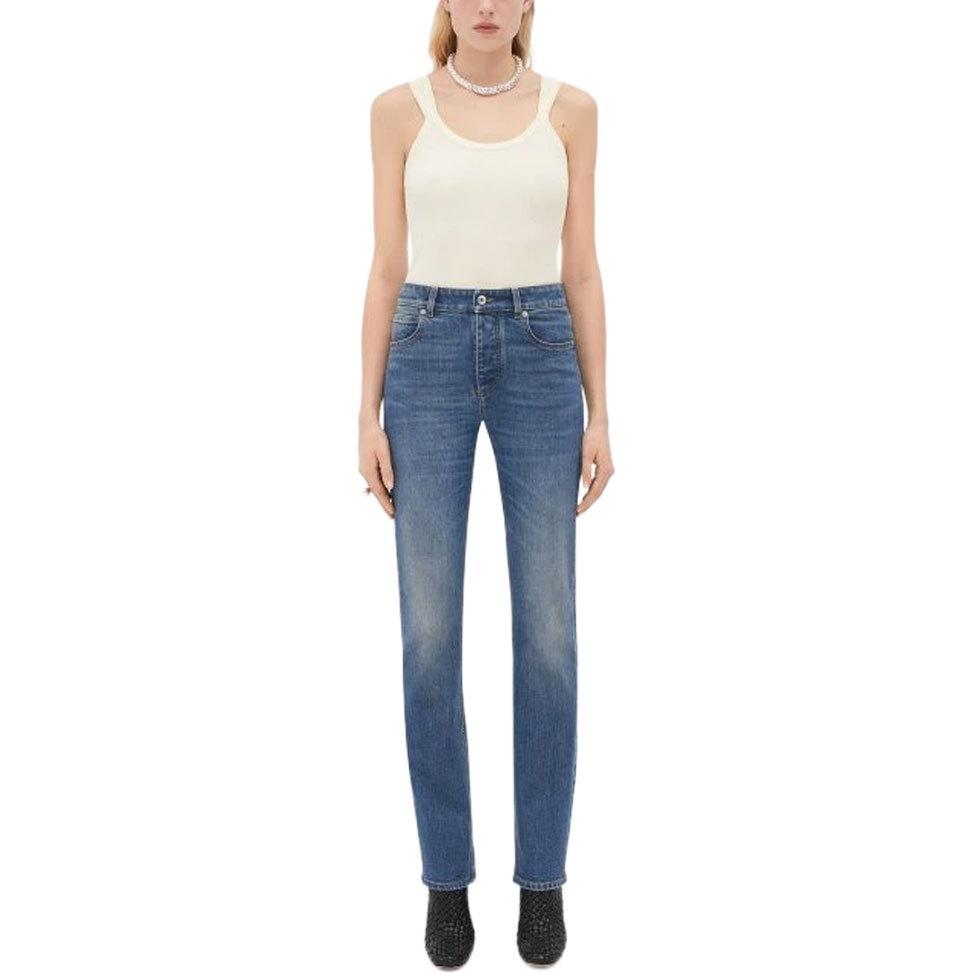 Bottega Veneta Slim Fit Jeans Blue Women's 733464V2QY04715