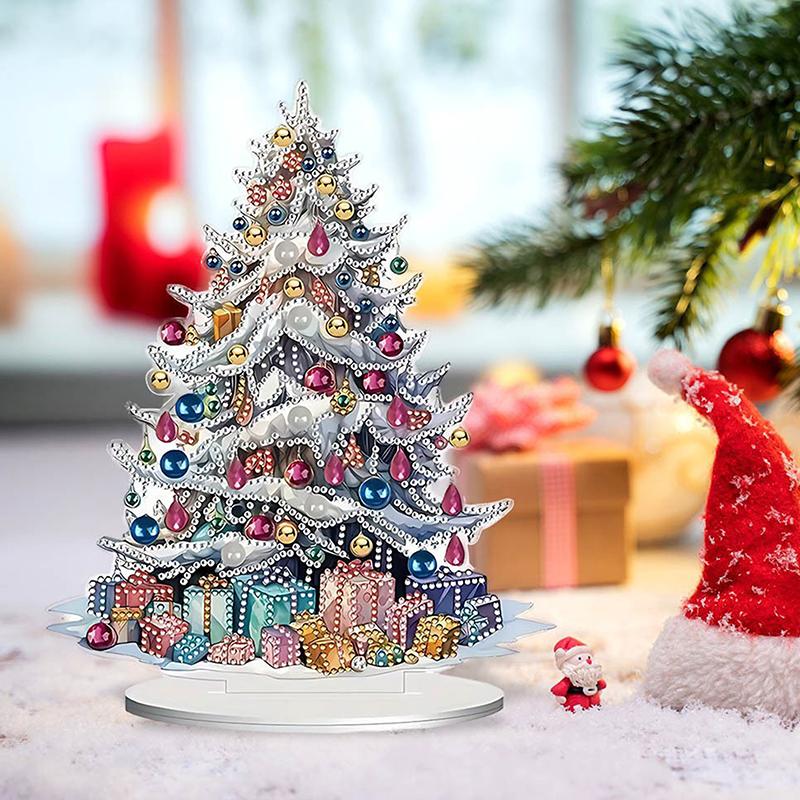 

1pcs Christmas Reindeer Sleigh Santa Figurine 2D Acrylic Christmas Santa Claus On Sleigh Decoration Holiday Party Supplies