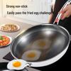 Customizable 316 Stainless Steel Wok, Double-Sided Honeycomb Non-Stick, Induction & Gas Compatible.