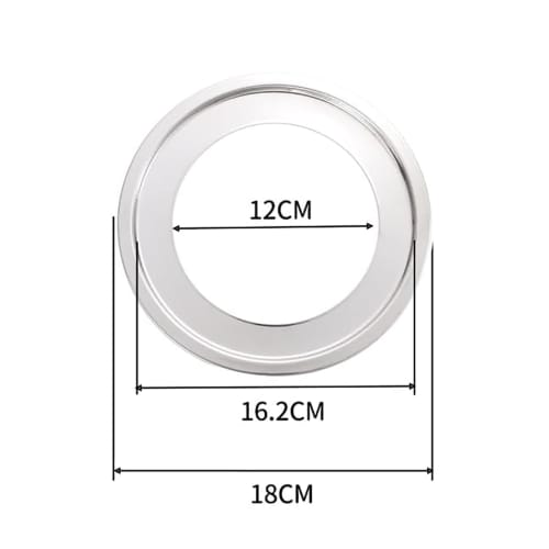 allbeschoi Steaming Plate, Chinese Steamer, Steamer Rack, Durable Stainless Steel, Fits 16.2-18cm Pots and 13-16cm Steamers, 18cm Diameter (18cm)