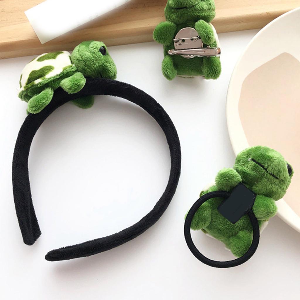 3D Turtle Hairhoop/Hair Tie for Women Girl Fashionable Hair Brooch Clip Hair Styling Tool Decorative Hairband for Daily