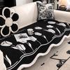 Winter Chenille Sofa Cover Irregular Shaped Sofa Cushion Four Seasons Universal Nonslip Sofa Mat Jacquard Plush Edge Couch Cover