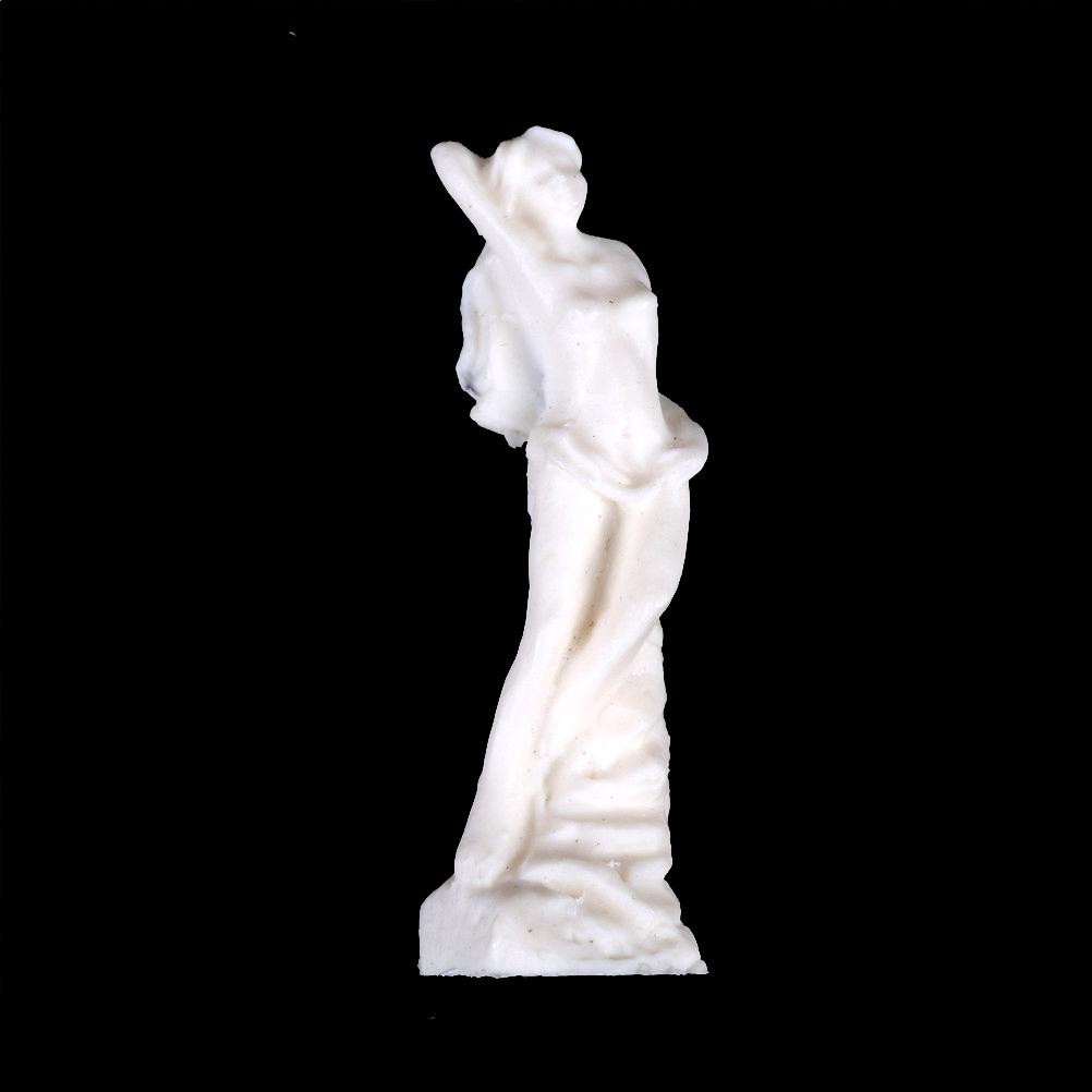 

Miniature White Resin Goddess Statue Desktop Decoration Resin Accessories Scene Model Girl Gift