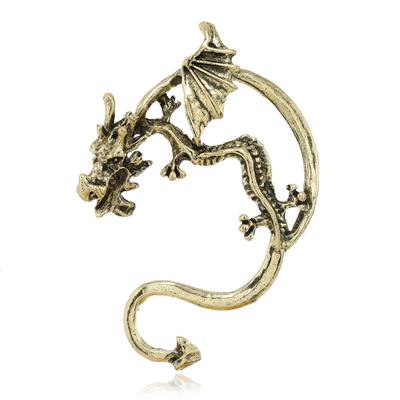 Popular Goth Punk Style Personality Dragon Earrings For Women, Creative Ear Hangers