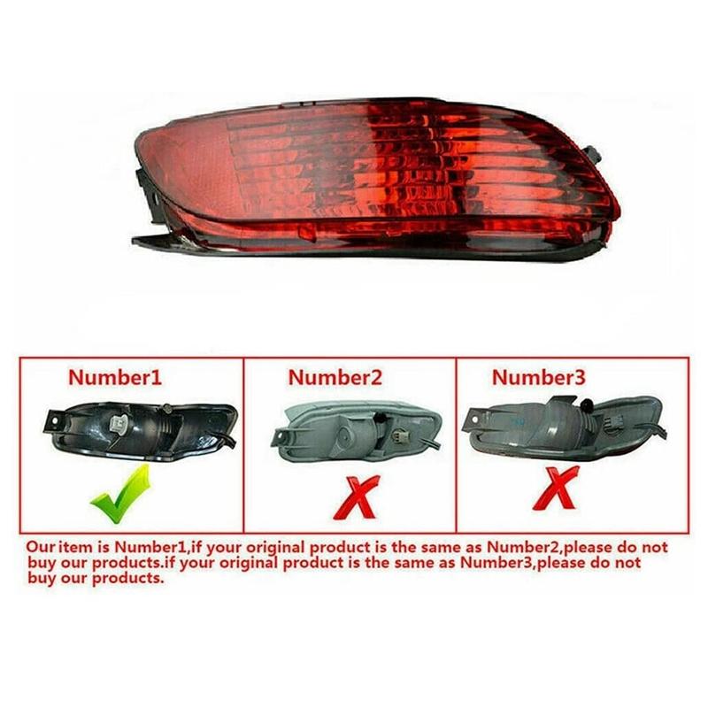New!Car Rear Bumper Fog Light Parking Warning Light Reflector Tail Lights For Lexus RX300 RX330 RX350 2003-2008