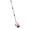 Garden Cultivator Tool Stainless Steel Lawn Reseeding Garden Tool Adjustable Handle Garden Soil