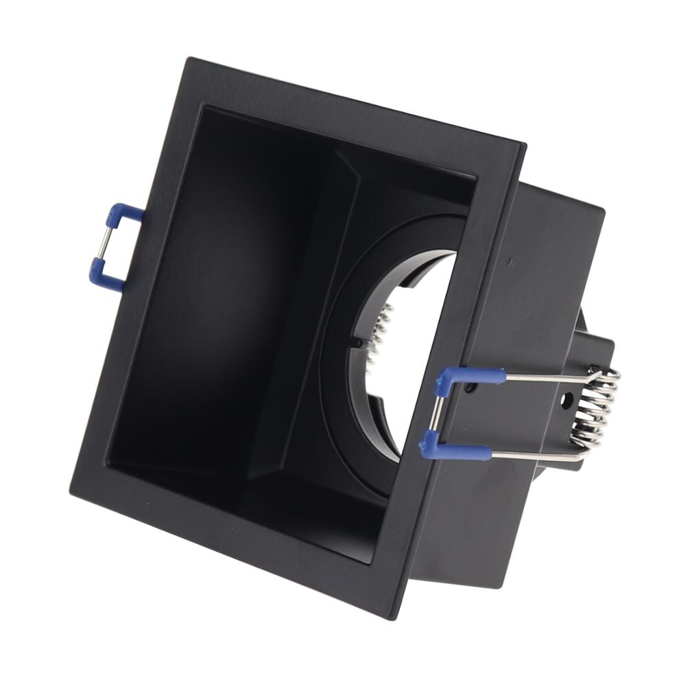 

GU10 Spotlights Round Square Downlights for Ceilings Recessed Ceiling Lights Metal Frame GU10 Light Fitting with Lampholders