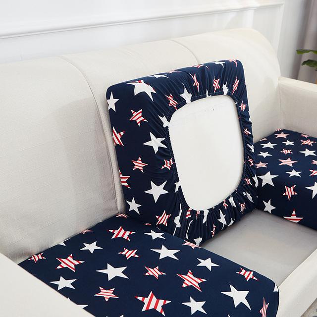 Geometric Printed Sofa Cushion Cover Stretch Sofa Seat Cover For Pets Kids Living Room Furniture Protector Washable Couch Case