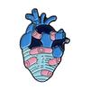 Creative Medical Organs Enamel Brooch Brain Lung Heart Chest Uterus Flower Wave Mechanical Heart Metal Badge Lapel Pins Jewelry