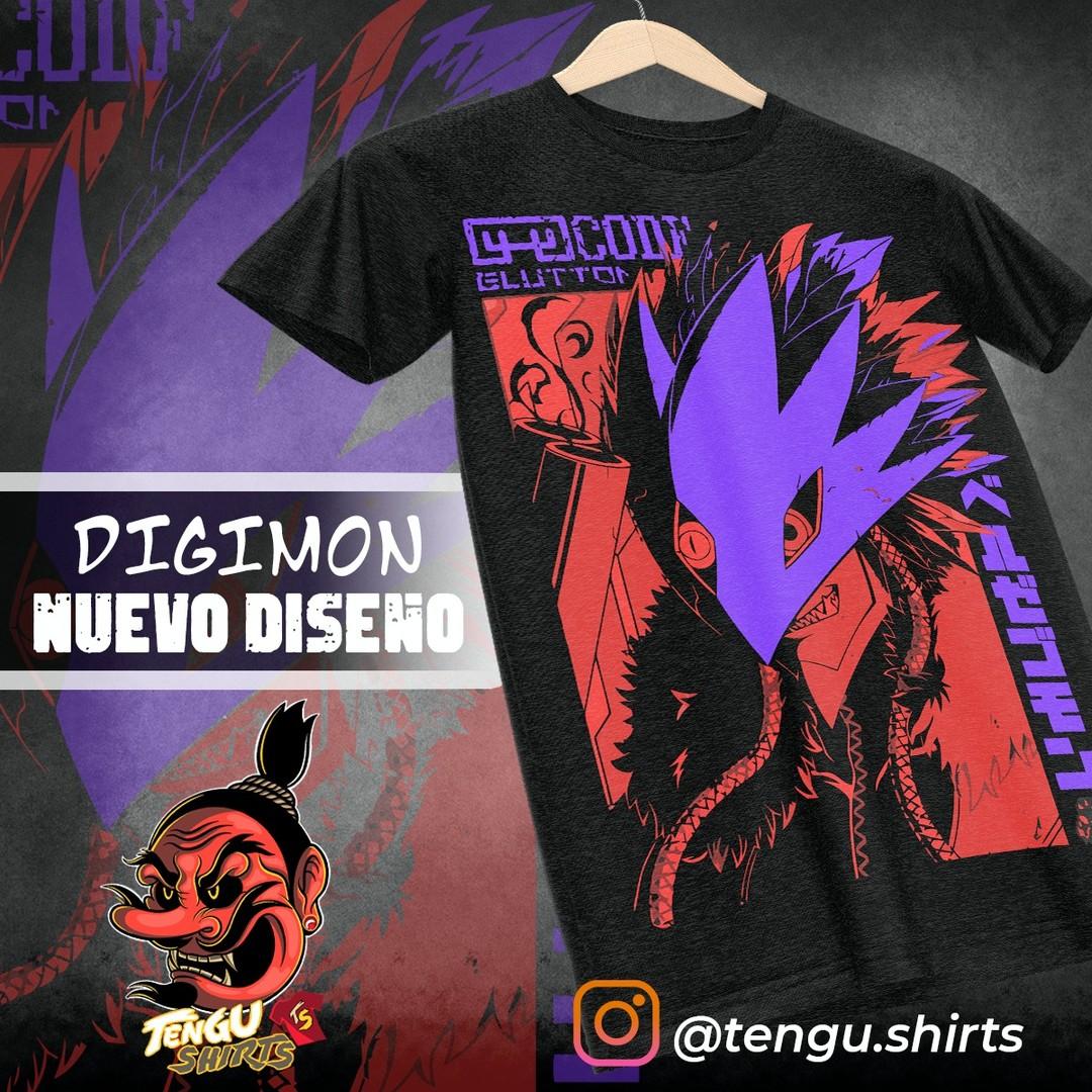 

Agumon Adventure T-shirt Beelzebumon Digimon Anime Tee 4XL