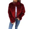 Women's Faux Fur High Neck Zipper Casual Jacket - Autumn/Winter Collection