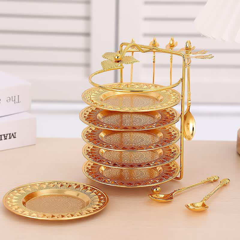 ZISIZ European Style Fruit & Dessert Plate Set
