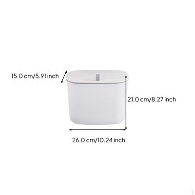 Hanging Trash Can, Large Capacity Waste Bin, Kitchen Cabinet, Space Saving Small