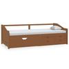 Daybed 3 Seater with Drawers Honey Brown Pine Wood 90 x 200 cm