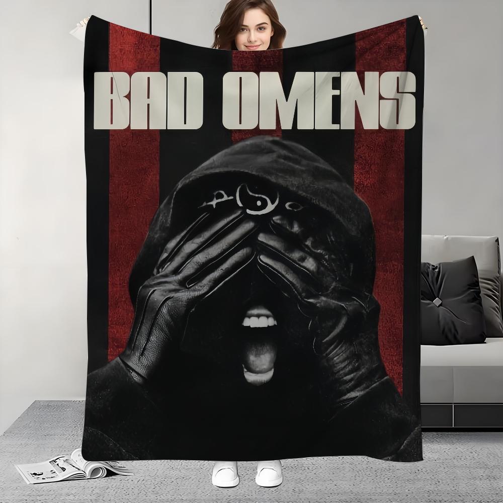 

Rock Band B-Bad O-Omens Blanket Design Lightweight For Dorms, Naps, Living Room, Office,Sofa,All-Season 30x40in