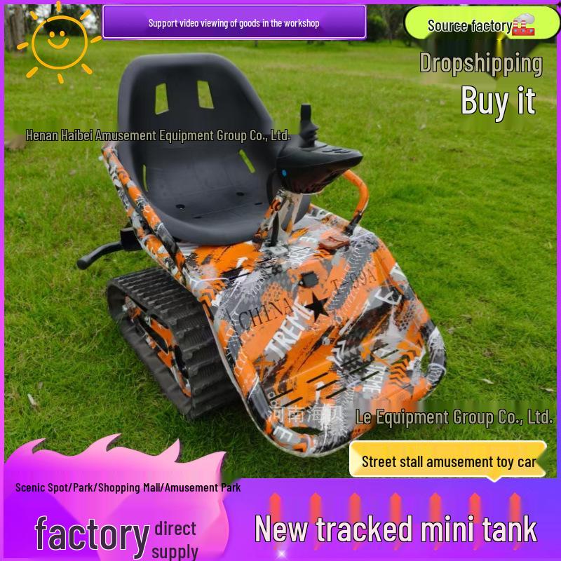 Tracked Mini Tank Electric All-Terrain Toy Car for Kids